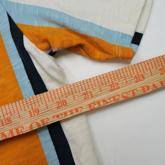 GUESS Los Angeles Men's Size S (20.5x27.5) Striped T-Shirt Short Sleeve Embroid - Picture 3 of 15